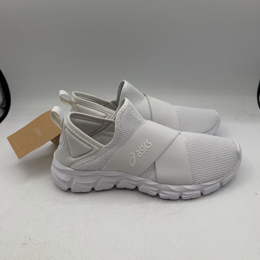 ASICS Quantum Lyte Shoes Womens Sz 9 White Slip On Sneakers 1202A257 NWT READ